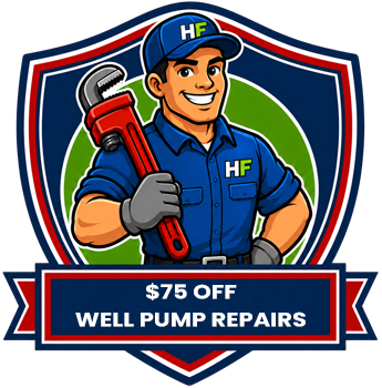 $75 Off Well Pump Repairs Badge